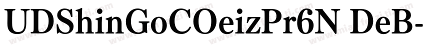 UDShinGoCOeizPr6N DeB字体转换